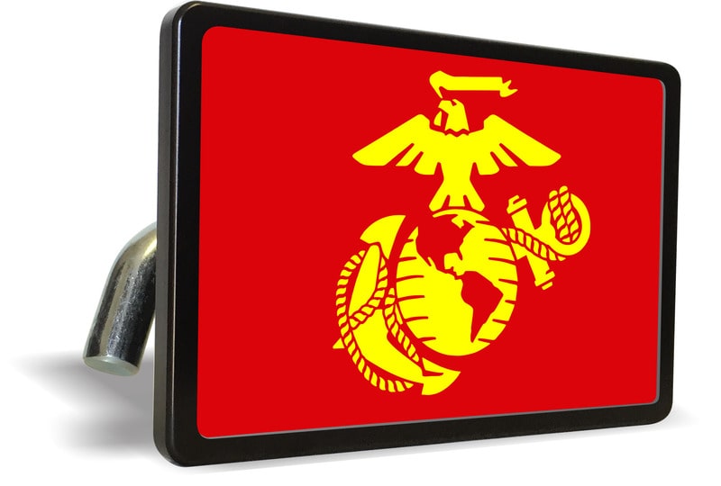 USMC - Marine Corps EGA - Tow Hitch Cover (r/y)